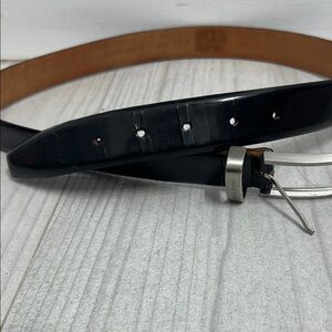 Hugo Boss Men's Black Leather Belt Size 32